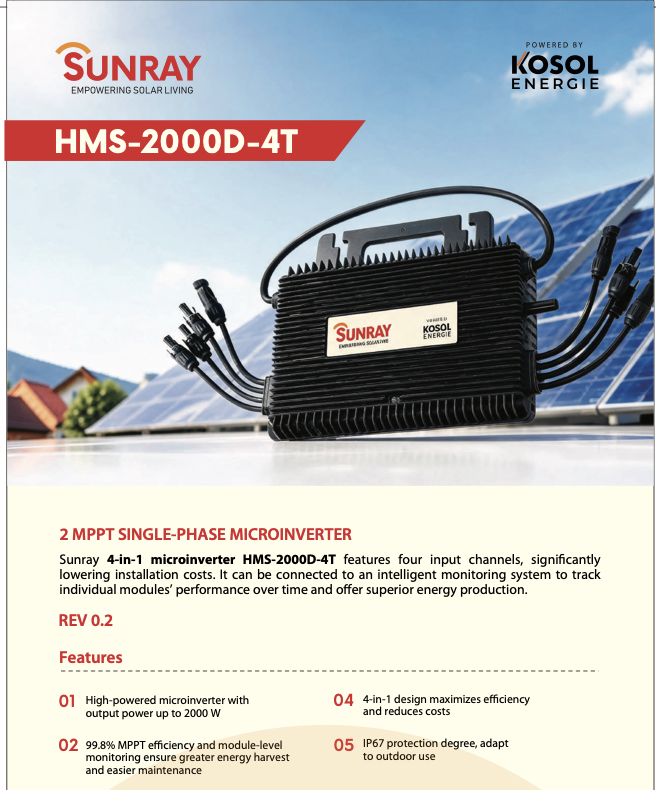 MicroInverter Sunray
